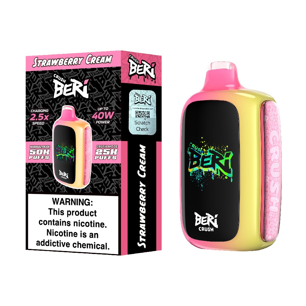 Strawberry Cream Beri Crush 50K Puffs Disposable Vape