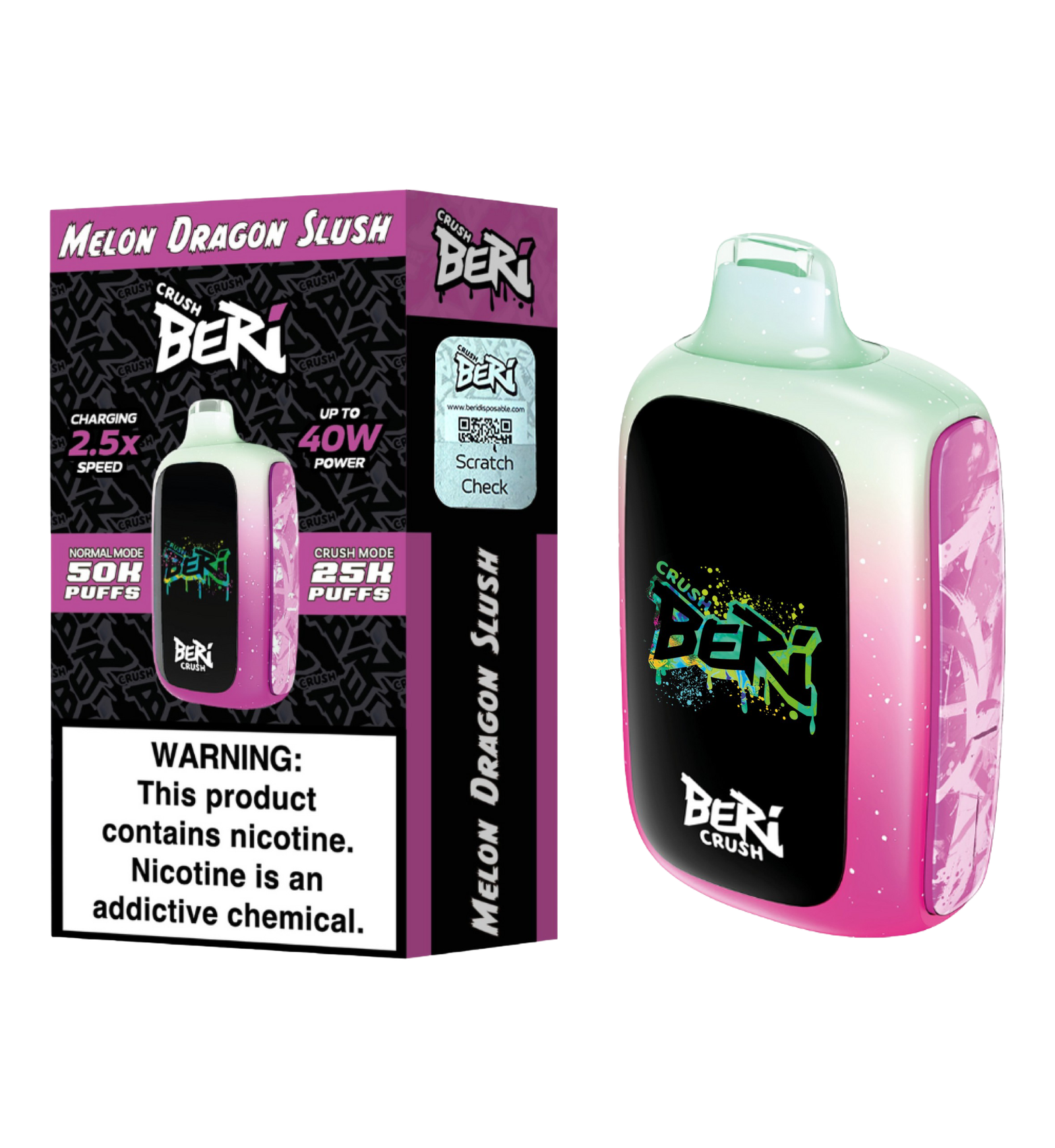 Melon Dragon Slush Beri Crush 50k Disposable Vape