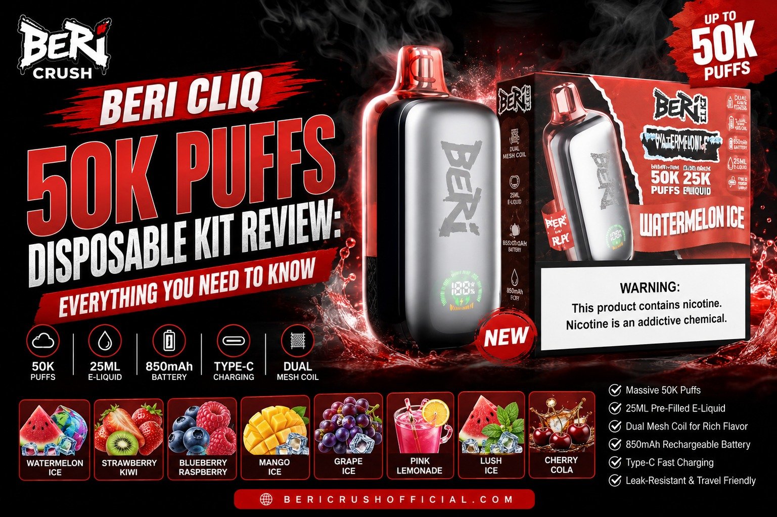 BERI CLIQ DISPOSABLE PODS