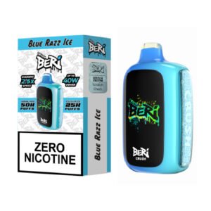 Blue Razz Ice Beri Crush 50K Puffs Zero Nic Disposable Vape