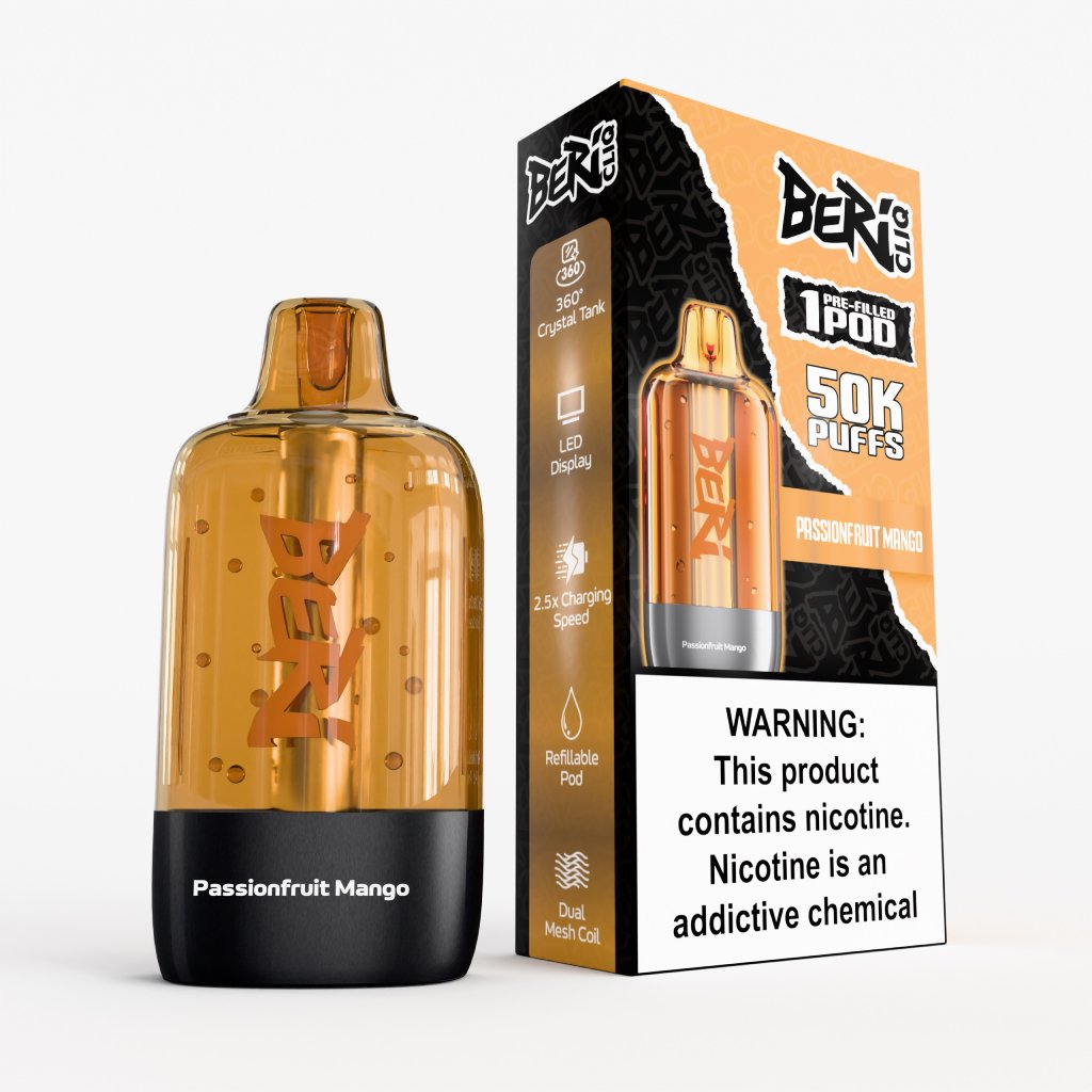 Passionfruit Mango BERI CLIQ 50k Disposable Pod